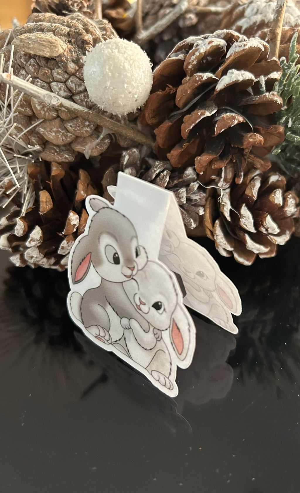 Lesezeichen magnetisch Häschenpaar "beste Freunde"