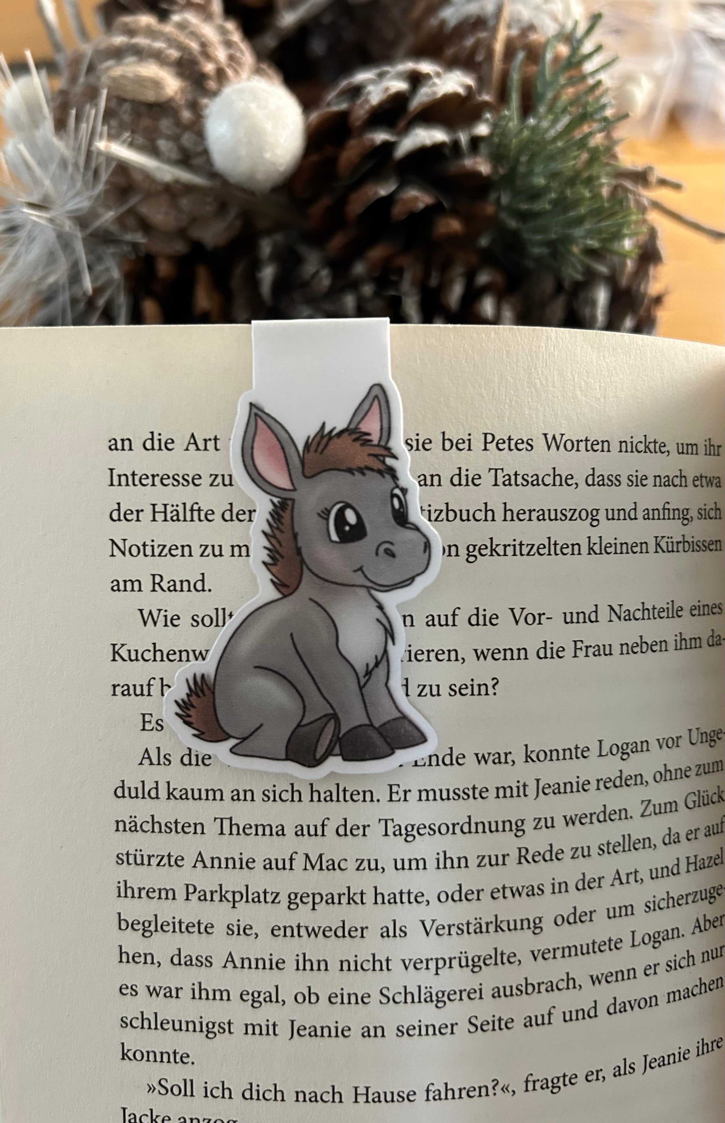Lesezeichen magnetisch Esel Loui