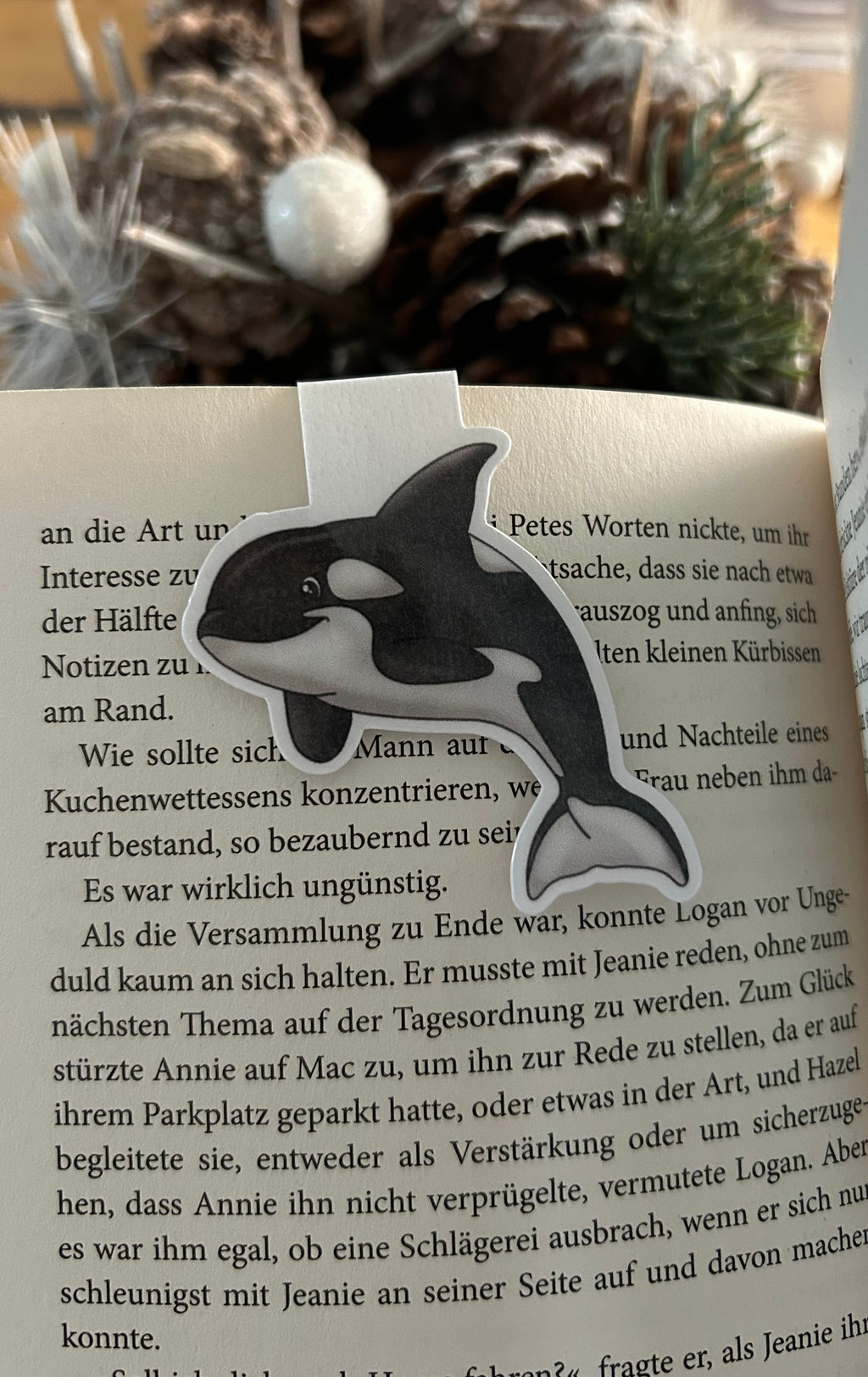 Lesezeichen magnetisch Orca