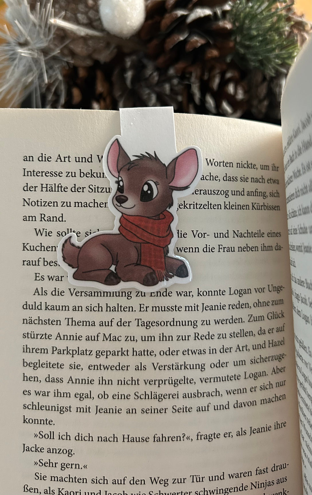 Lesezeichen magnetisch Rehkitz