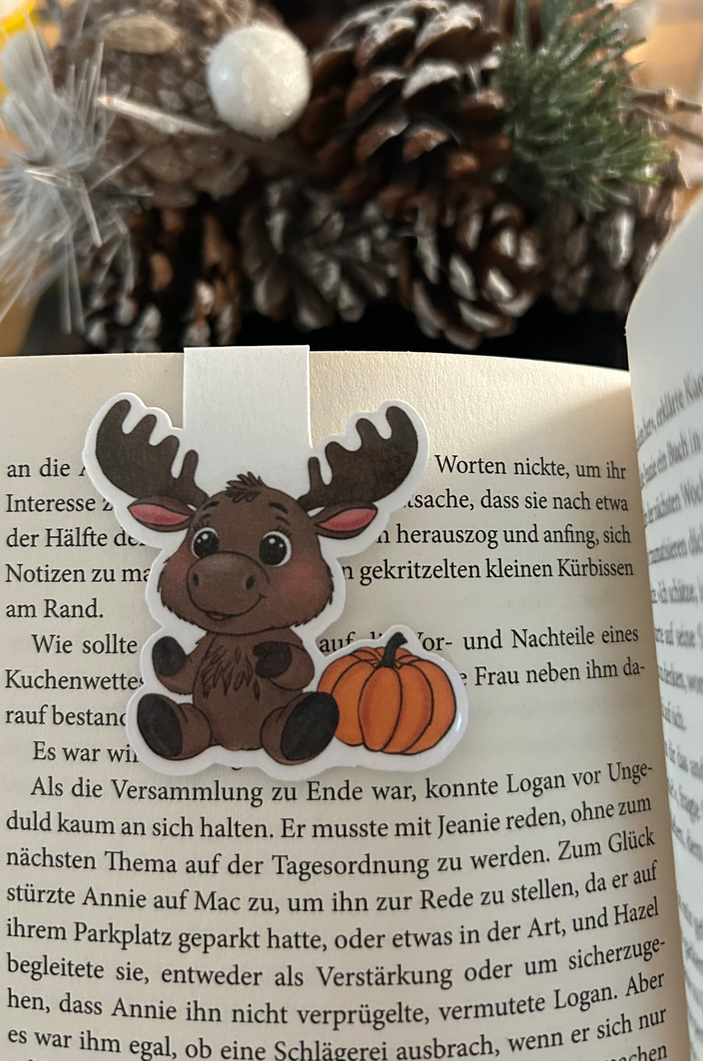 Lesezeichen magnetisch Elch