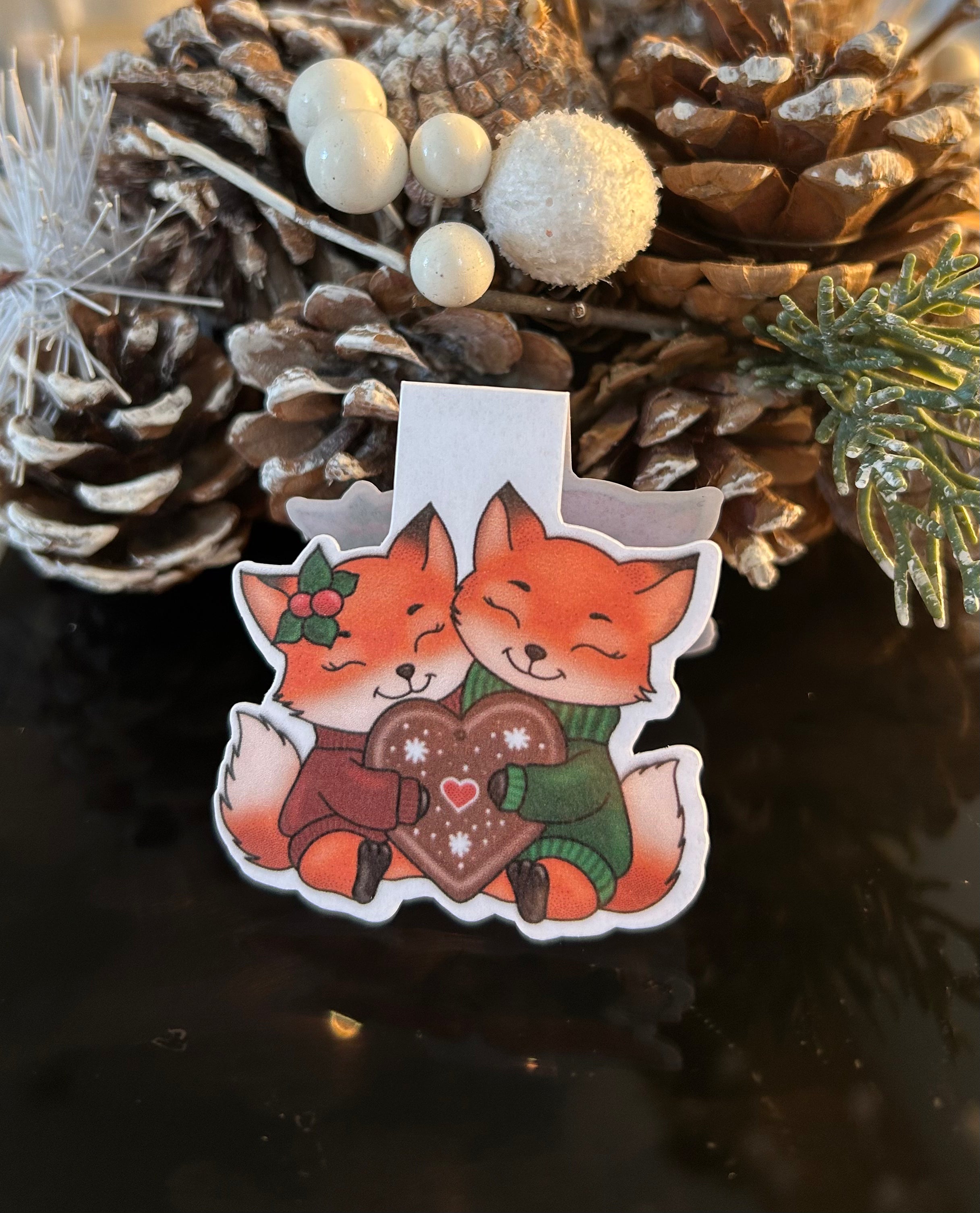 Lesezeichen magnetisch Fuchspärchen